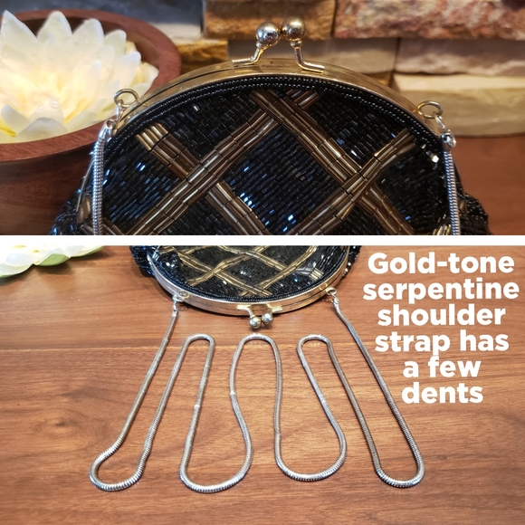 **SALE** Vintage Beaded Cocktail Bag...elegant! - Picture 4 of 8